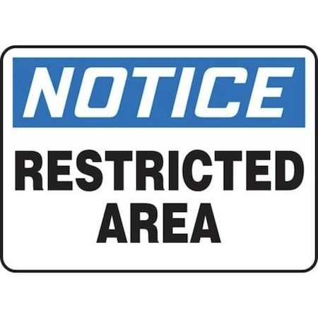 Accuform ALL VISITORS MUST REGISTER AT OFFICE, Adhesive Dura-Poly, 7 in x 10 in, Adhesive MADM882XV